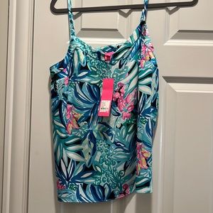 Lilly Pulitzer Maldives Green NWT blouse size small